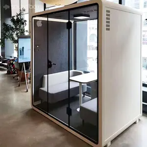 Movable Portable Office Booth Soundproofing Meeting Pod Phone Booth Sound Insulate Private Office Pods