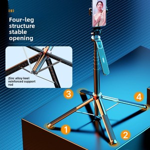 Trípode para teléfono móvil de escritorio Ulanzi MA09 Selfframe con control remoto inalámbrico Rotación de 360 ° para grabación de video - Product Image 3