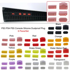 Stofdichte Set Stofplug Voor Ps5 Console Beschermende Siliconen Anti-Stof Pak Net Voor Ps3 Ps4 Stofdichte Hoes