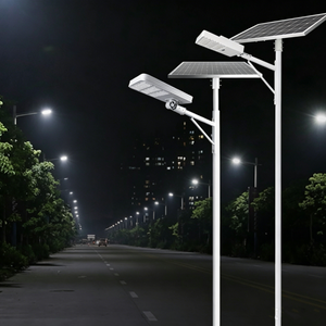 Aluminum <b>LED</b> Solar Street <b>Light</b> 5000K IP65 Waterproof Integrated Outdoor Lighting <b>Motion</b> <b>Sensor</b> 300W Type III - Product Image 2