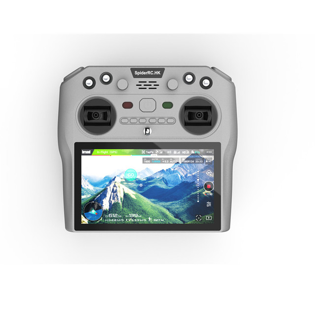 The SpiderRC FPV Remote Control Is Equipped With A 6-inch Screen, Multiple Frequency Bands, And A Multifunctional