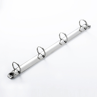 Accessoires de reliure en métal TC à 4 anneaux, clip de reliure A5 pour carnet de notes à feuilles mobiles PR210-4-25/20