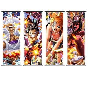 Pintura Decorativa en Lienzo de Anime One Piece, Forma de <span class=keywords><strong>Luffy</strong></span> Nika, <span class=keywords><strong>Zoro</strong></span>, Nami, Pintura Decorativa para Exhibición de Cómics, Pancartas Colgantes - Product Image 5