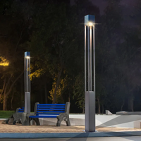 Lampe de décoration de rue 3m en fonte d'aluminium, poteau de jardin extérieur, poteau de grille, lampe de poteau d'éclairage