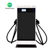 Cargador Público para Vehículos Eléctricos de 160kW con Pantalla LED Grande para Publicidad, CCS, GBT, NACS, Balanceo de Carga para Redes de Carga Públicas WrightCharge