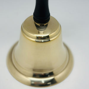 木製ハンドルガラガラアンティーク装飾パーティーハンドベルレストランコールサービスベルスクールハンドベルキッズデスクベルおもちゃ - Product Image 4