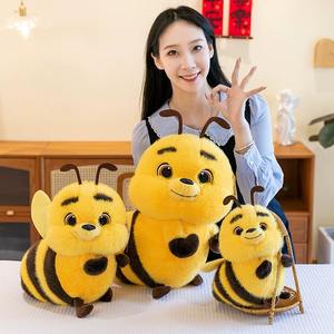 Новая желтая плюшевая кукла Kawaii, Реалистичная игрушечная игрушка-насекомое, хлопчатобумажная маленькая большая оптовая продажа, игрушечная подушка для животных - Product Image 6