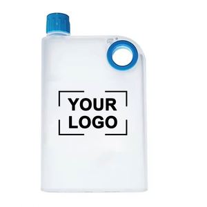 Bouteille d'eau plate en plastique sans BPA avec logo personnalisé Yy805, format A5, A4, A6, 380 ml, 450 ml, 750 ml, facile à transporter, pour la salle de sport - Product Image 1