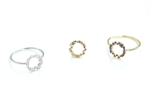 Anillo Brilliant02 Amarillo de Oro de 14K con Diamantes y Perlas, Joyería al por Mayor, Fabricante de Joyería Fina, Anillo Personalizado, Proveedor OEM ODM, Elegante - Product Image 5