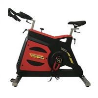 Bicicleta de spinning con marco de acero inoxidable sin necesidad de mantenimiento, transmisión por correa, resistencia ajustable por fricción, ecológica, para gimnasio.