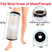 Protège-plâtre en PVC souple réutilisable, étanche et confortable pour la douche, pour adulte