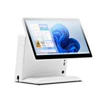 Nouveau design Terminal de point de vente 15/15,6 pouces Caisse enregistreuse Écran LED8-VFD-15-15,6 Magasin de détail commercial Modèle T6 WIN10/Android 11