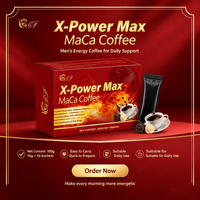 Prix Usine Promotion Café X Power Énergie & Fertilité Homme Maca Café Instantané en Poudre Dosage pour Adultes