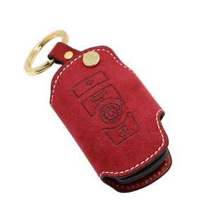 Étui à clés en cuir AEGIS Zen Alcantara, étui universel pour clés, marine, étui à outils de qualité supérieure, porte-clés de voiture, personnalisable - Product Image 5