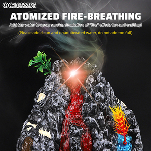 Trẻ em <span class=keywords><strong>B</strong></span>/O Mist Spray 3D nhỏ sống động mô hình động vật núi lửa Đồ chơi Set với ánh sáng âm nhạc - Product Image 3