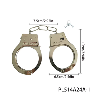 กุญแจมือจำลองความแปลกใหม่ของ pesenar พร้อมกุญแจ-เหมาะสำหรับการสวมบทบาทอุปกรณ์ประกอบฉากและความสนุกสนานของสะสม - Product Image 4