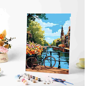 Precio al por mayor <span class=keywords><strong>pintura</strong></span> DIY pintada a mano <span class=keywords><strong>pintura</strong></span> por números <span class=keywords><strong>en</strong></span> marco de lienzo - Product Image 5