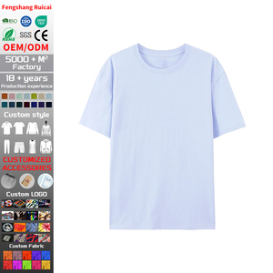 Cross-border Exclusive 180g T-shirt Custom Round Neck Pure Cotton Short Sleeve Printed Shirts Promotional Shirts Election Shirts