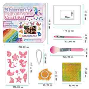 Juguete Creativo de Decoración con Imágenes para Niños, Regalo Perfecto para el Desarrollo de la Motricidad Fina, Kit de Manualidades de Mosaico Brillante, Marco de Fotos - Product Image 5