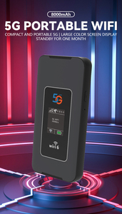 80000mAh 2.4G + 5g kép thương hiệu tốc độ cao xách tay Wifi LED OEM Loại-C 5g router với khe cắm thẻ <span class=keywords><strong>Sim</strong></span> 5g CPE 8000mAh 5G <span class=keywords><strong>modem</strong></span> - Product Image 2