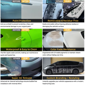 <span class=keywords><strong>Film</strong></span> PPF TPU Brillant Personnalisé 568 Couleurs Série Gloss, <span class=keywords><strong>Film</strong></span> de Changement de Couleur Auto-Réparateur, <span class=keywords><strong>Film</strong></span> de Protection de Voiture, Vinyle PPF pour Covering Automobile - Product Image 6