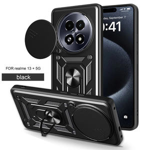 Soporte magnético para coche TPU + PC híbrido Anti Drop Phone Case para Oppo Realme 13 +/13 <span class=keywords><strong>PRO</strong></span> 5G/C61 <span class=keywords><strong>4G</strong></span> Ring Holder Mobile Cover - Product Image 2
