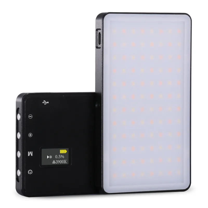 Wholesale price professional studio photography light mini camera light portable panel rechargeable rgb video led light