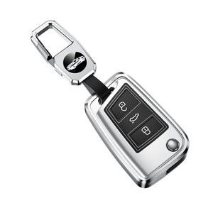 Funda Protectora para Llaves de Coche de Aleación de Aluminio para Volkswagen Tiguan L Lavida Plus Golf 7 Polo Skoda <span class=keywords><strong>VW</strong></span>, Llaveros, Bolsa para Llaves - Product Image 1