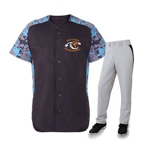 Haute Qualité Baseball Softball Sportswear Brodé Rayure Motif Jersey Respirant Transfert De Chaleur Impression Plus La Taille Adultes - Product Image 2