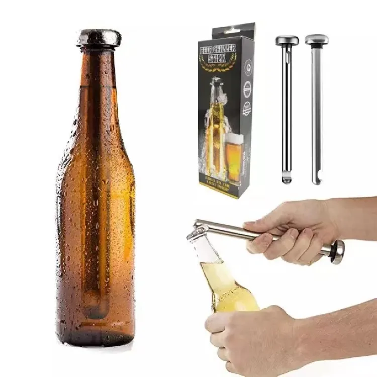 2pcs Bottiglia di Birra dispositivo di Raffreddamento Asta di 304 In Acciaio Inox Birra Chiller Bastone