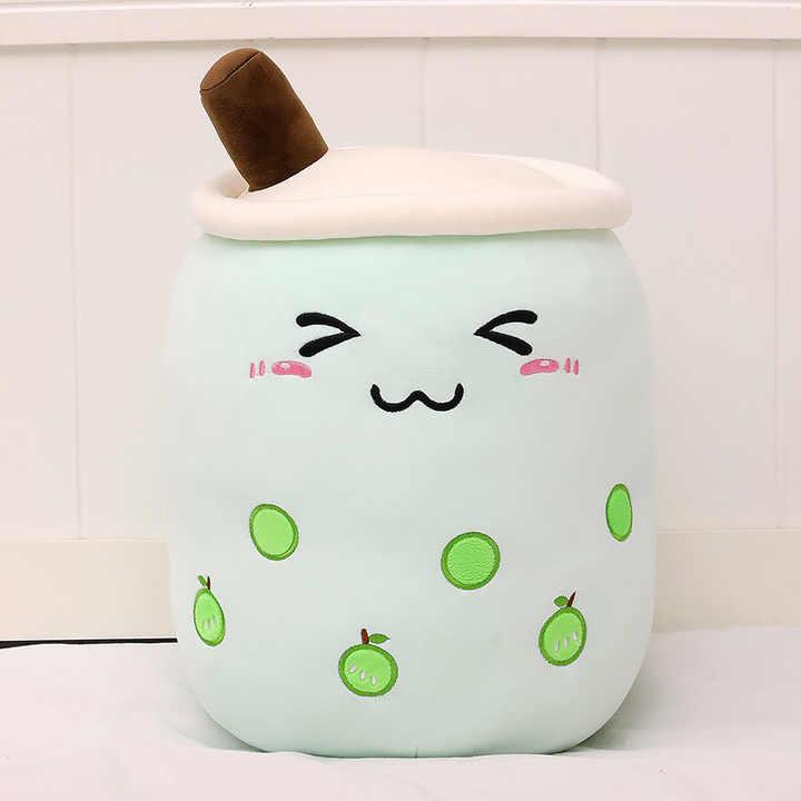 Custom size milk tea plush toys wholesale milk tea plush pillow stuffed