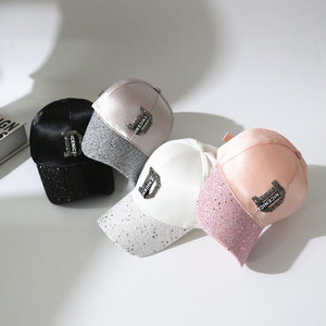 Gorra de béisbol con diamantes de imitación para mujer, sombrero de béisbol con letras <span class=keywords><strong>A</strong></span> <span class=keywords><strong>R</strong></span> D en color rosa, negro, blanco y gris, estilo Hip hop - Product Image 2