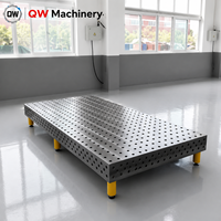Table de soudage 3D haute précision, système de trous modulaire flexible D16/D28, plateforme nitrurée pour le positionnement des pièces métalliques
