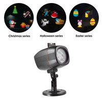 LED Halloween Projektions lampe Oster ferien Außen dekoration Weihnachts animation Projektor Raum dekor Fenster Wunderland