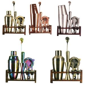 Factory <span class=keywords><strong>Outlet</strong></span> Juego de coctelera <span class=keywords><strong>Boston</strong></span> de 10 piezas Coctelera de metal para medir en casa Hecho de acero inoxidable 304 - Product Image 1