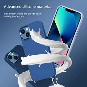 Unico olio di Silicone acrilico 3 in 1 custodia protettiva per fotocamera in metallo custodia rigida per telefono custodia per iPhone 13 14 Pro Max 12 Mini 11 Xr Xs