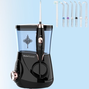Flosser air elektrik profesional, Flosser elektrik dengan kapasitas besar, 7 ujung untuk perawatan gigi & irigator mulut, pengganti gigi tiruan implan - Product Image 2