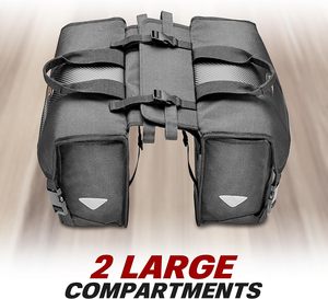 Muestra gratis bolsa de sillín trasero reflectante de gran capacidad accesorio de bicicleta impermeable con luz trasera duradera para montar en bicicleta - Product Image 3