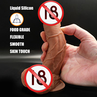 Lesbians seks ürünleri yumuşak silikon gerçekçi yapay Penis vajina vantuz Anal Plug kadın masaj Penis seks oyuncak yapay Penis kadın için