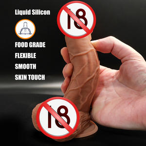 Productos sexuales para lesbianas, consolador realista de silicona suave, ventosa vaginal, Anal tapón, masaje femenino, pene, juguete sexual, consolador para mujer - Product Image 6