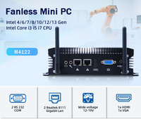Dual Lan 2 COM Computadora industrial PC Intel Core I3 I5 I7 Pantalla dual 8USB Sistema integrado de control de automatización industrial