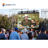 Mur de vidéo de scène géant étanche P3.91 écran LED extérieur de location 500*1000mm film de location écran de visualisation LED mur vidéo