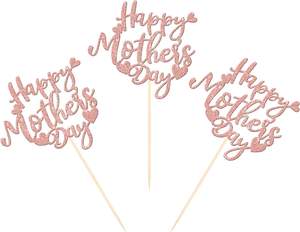 Décorations florales de table sur le thème de la Fête des Mères, bâtonnets décoratifs pour la Fête des Mères - Product Image 4