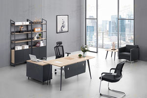 Popular marca Sunshine serie FX estilo moderno <span class=keywords><strong>en</strong></span> forma <span class=keywords><strong>de</strong></span> <span class=keywords><strong>L</strong></span> MDF madera CEO <span class=keywords><strong>Escritorio</strong></span> <span class=keywords><strong>de</strong></span> oficina ejecutiva - Product Image 5