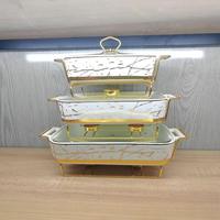Marmite rectangulaire en céramique de style nordique, plat de cuisson de luxe léger pour hôtel, avec couvercle, sans revêtement, couleur et logo personnalisables, pot à soupe