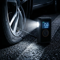 Gonfleur de pneus numérique 150 PSI, portable, en ABS, pompe à air pour pneus, gonflage rapide intelligent pour voiture