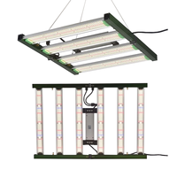 Barre de culture LED pliable à spectre complet, intensité réglable, pour tente intérieure, hydroponie, croissance et floraison des plantes