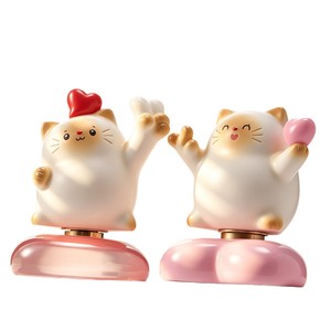 Caja Sorpresa Meow Power Spinning Fun, Juguete Coleccionable de Resina, Decoración de Escritorio, Set de 6 Piezas con Edición Oculta - Product Image 5