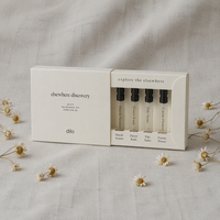 Ensemble de Découverte de Flacons d'Échantillons de Parfum Personnalisés à Design Simple et Prix Abordable, 4 Pièces, 2ML 3ML, Boîte en Papier