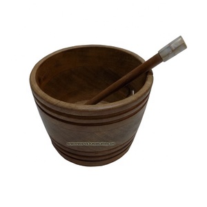 Bols de fil en bois de haute qualité à la demande avec aiguilles à tricoter au prix le plus bas - Product Image 1